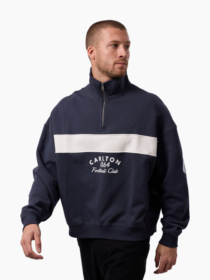 Carlton Retro Quarter Zip Crew - Adult - Unisex