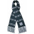 Carlton Heritage Bar Scarf by Sekem, shown flat in classic navy and white stripes.