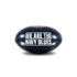 Side 4 of the 20cm Carlton Mascot Softie Football by Sherrin.