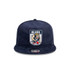 Back view of the Carlton New Era Mascot Cord Golfer cap showing snapback.