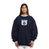 Side view of the Mitchell & Ness Carlton Logo Team Applique Crew.