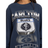 Side view of the Mitchell & Ness Carlton Shield Crew sweatshirt.