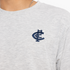 Back view of the Carlton Basic Grey Tee.