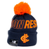 Front view of the New Era Carlton Respects Knit beanie.