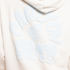 Side view of the Carlton Womens Vintage White Puff Hood.
