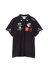 Front view of the 2024 Cotton On S9 Mens Media Polo for Carlton AFLW support.