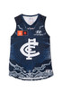 Back view of the 2024 Cotton On S9 Womens Indigenous Guernsey for Carlton AFLW.