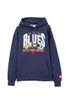 Front view of the Carlton AFLW Pride Unisex Hoodie by Cotton On.