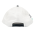 Angled front view of the Carlton New Era White Mesh 9Forty cap.