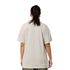 Close-up of the chest print on the Womens Scroll Oversize Tee.