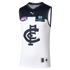 Front view of the 2025 Carlton PUMA Mens Clash Guernsey.