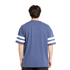 Back view of the Carlton Mens Multi Logo Tee in Blue.