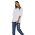 Side view of the 2025 Carlton Womens Stack Trackpant.