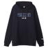 Angled front view of the 2025 Carlton PUMA Unisex Graphic Hoodie.