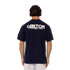 Close-up of the chest patches on the Men's Throwback Logo Tee.