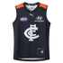 Front view of the 2025 PUMA Youth Carlton Respects Guernsey.