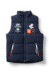 Front view of the 2025 Cotton On S10 Adults Puffer Vest for Carlton AFLW support.