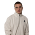 Side view of the Carlton Men's 1/2 Zip Fleece Top by NAR.