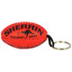 Alternate view of the 6cm squishy red Sherrin Football Keyring.