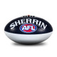 Side 2 of the Carlton Autograph Football by Sherrin (Size 3).