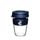 The 12oz Carlton Keep Cup Original - Clear Edition reusable coffee cup.