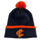 Official Carlton Respects Beanie by PlayCorp with embroidered logo.
