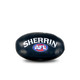 Side 2 of the 20cm Carlton Soft Footy by Sherrin.