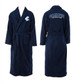 Official Carlton Adult Robe by Licensing Essentials, in navy blue.