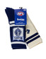 Pack view of the Carlton Foot-ies 2 Pack Crew Heritage Socks.