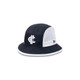 Three-quarter view of the 2024 Carlton New Era Sports Bucket hat.
