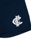 Side view of the W24 Carlton Youth Navy Performance Shorts.