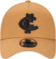Front view of the Carlton New Era 9Forty A-Frame Wheat Black cap.
