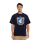 Front view of the W24 Carlton Mens Blues Supporter Tee by NAR.