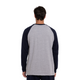Back view of the W24 Mens Raglan Sleeve PJ top.