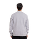 Back view of the Carlton Basic Grey Crew sweatshirt.