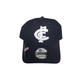Front view of the Carlton New Era 160yrs Wool 9Forty cap.