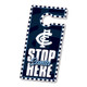 Official Carlton Christmas Door Hanger decoration by Licensing Essentials.