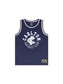 Front view of the Carlton Youth Mesh BBall Singlet by NAR.