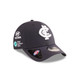 Angled back view of the 2025 Carlton New Era Media 9Forty cap.