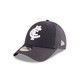 Three-quarter view of the 2025 Carlton New Era Media 9Forty cap.