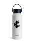 Front view of the Hope Water X Carlton FC 1L Bottle in white.