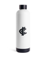 Front view of the Hope Water X Carlton FC 750mL Bottle in white.