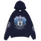Front view of the Carlton '95 Premiership Hoodie by Mitchell & Ness, worn by a model.