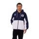 Front view of the 2025 Carlton Men's Throwback Logo Spray Jacket by NAR.