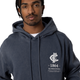 Front view of the Carlton Adult Acid Wash Hoodie by NAR.