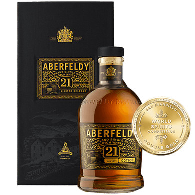 Aberfeldy 21 Anni Single Malt Scotch Whisky con Astuccio Premio