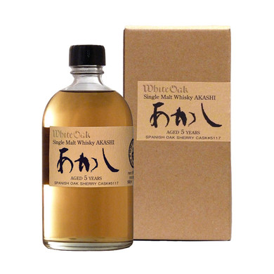 Whisky Akashi Single Malt 5 Years Old Sherry Cask 50 cl