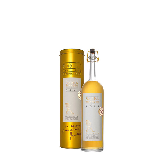 Grappa Sarpa Oro con Astuccio - Distilleria Poli