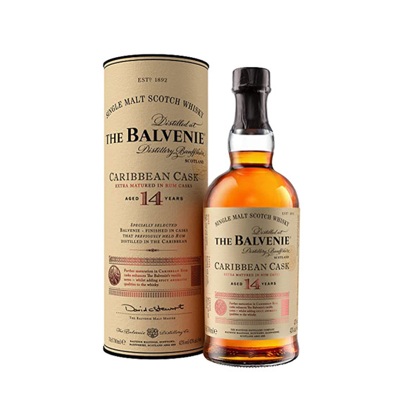 The Balvenie Single Malt 14 Years Old Caribbean Cask Astucciato