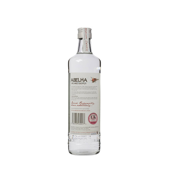 Organic Cachaca Silver Abelha 70 Cl